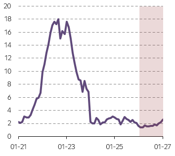 Očekávaný vývoj inflace (r/r)