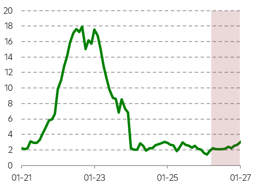 Očekávaný vývoj inflace (r/r)